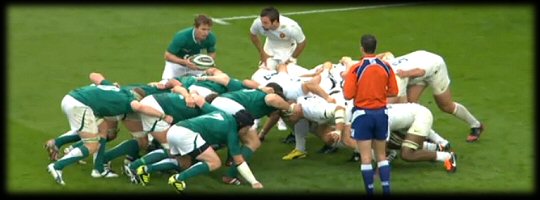 Ireland v France Scrum 